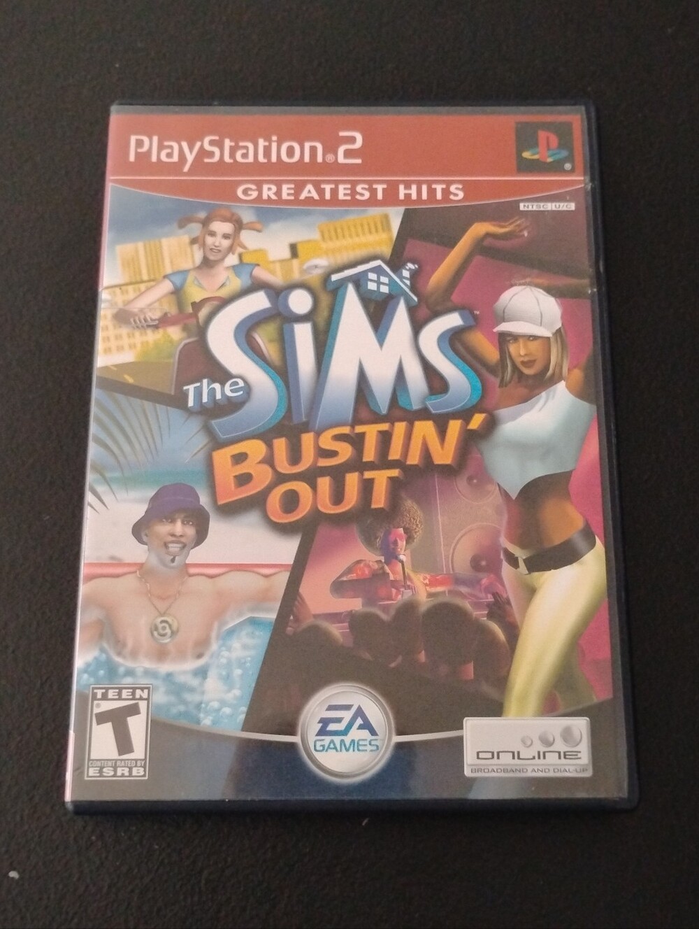 The Sims Bustin' Out (PlayStation 2, PS2) CIB - Complete with Manual & Case
